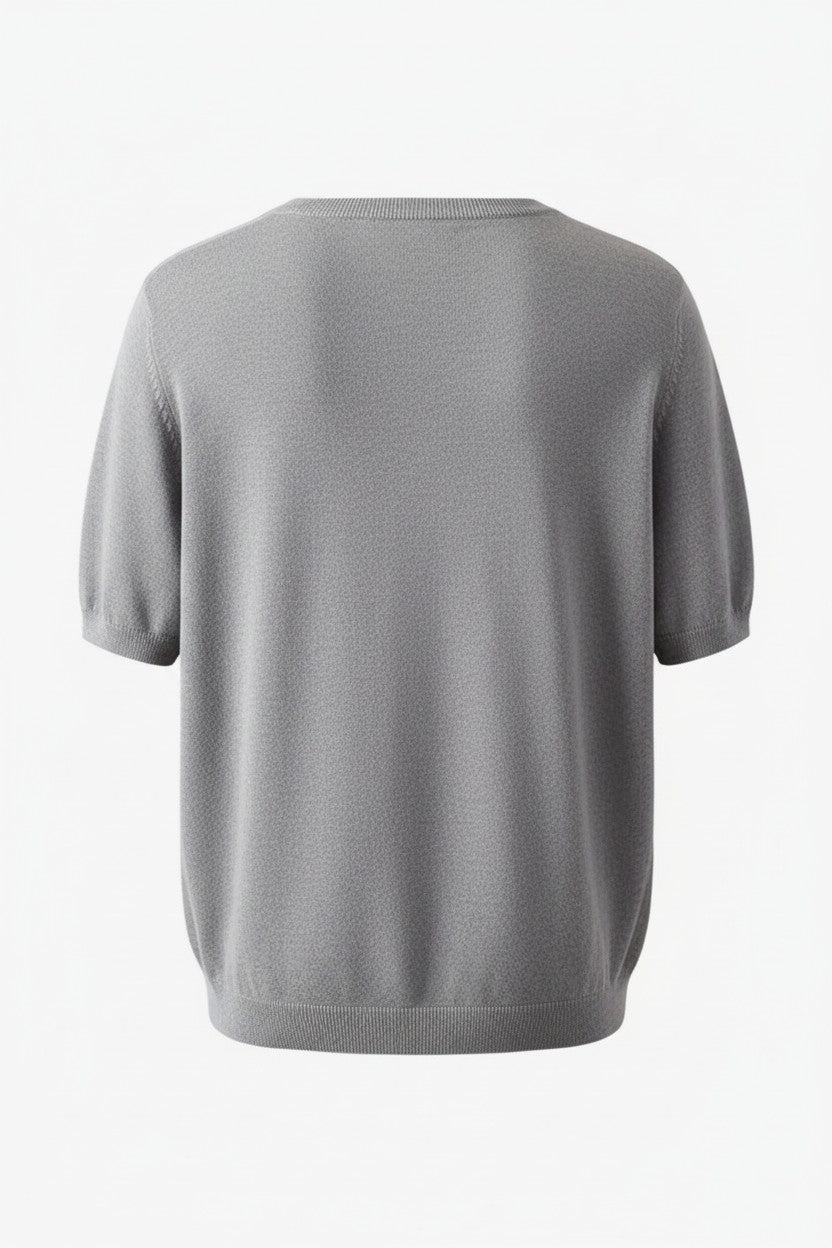 Zartosht Grey Cashmere T-Shirt