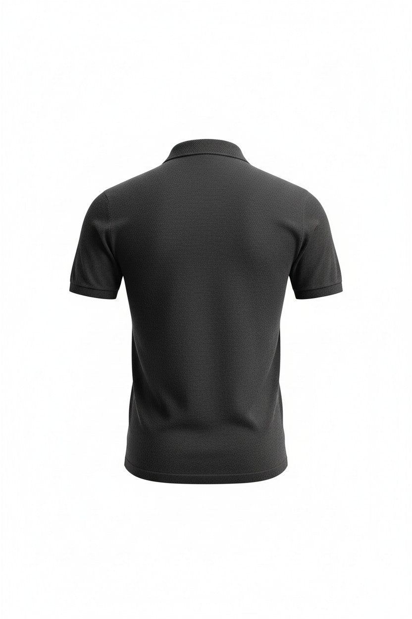 Zartosht Gray Cashmere Polo Shirt