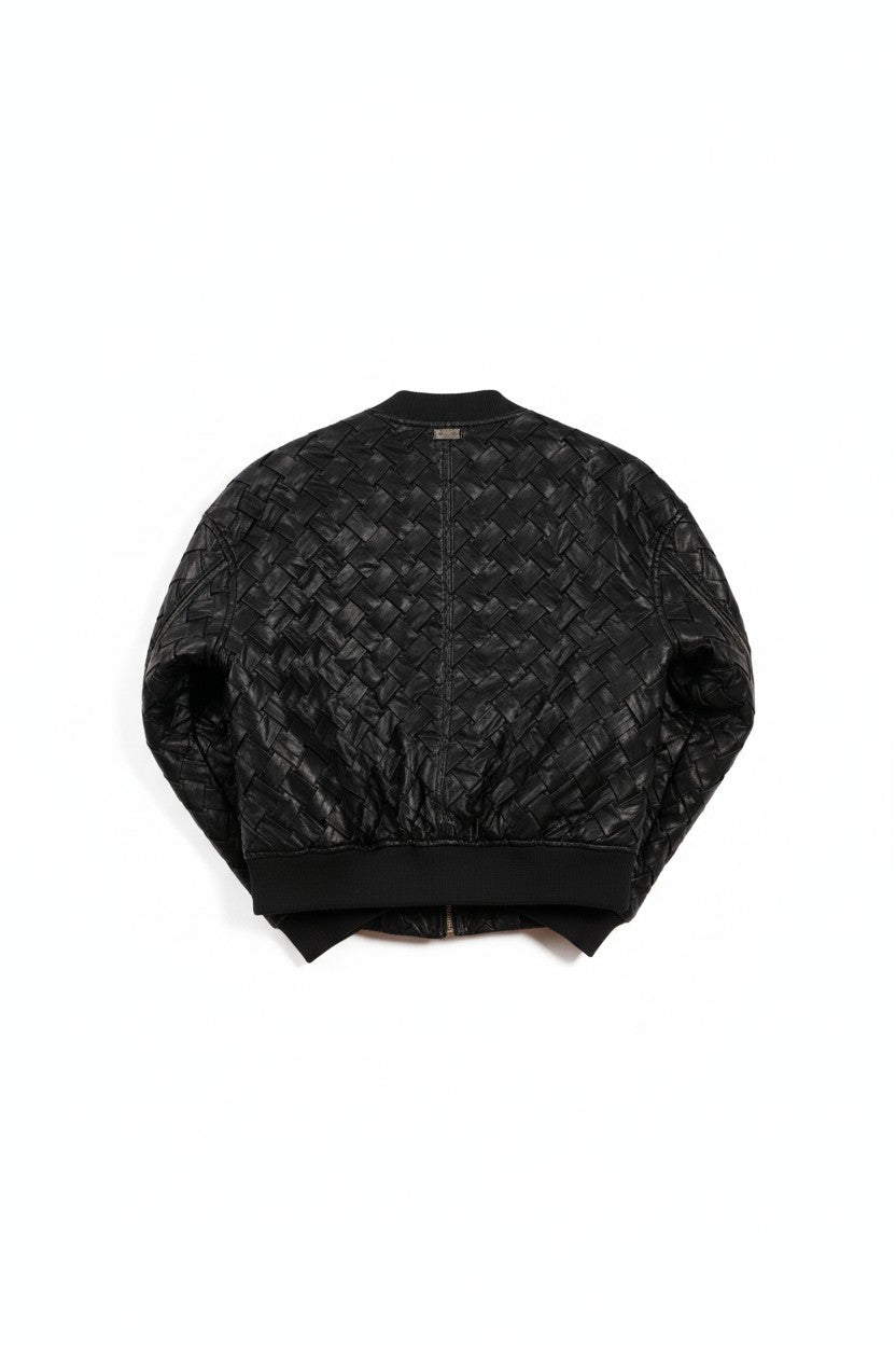 SZ  Bomber PU Leather Jacket