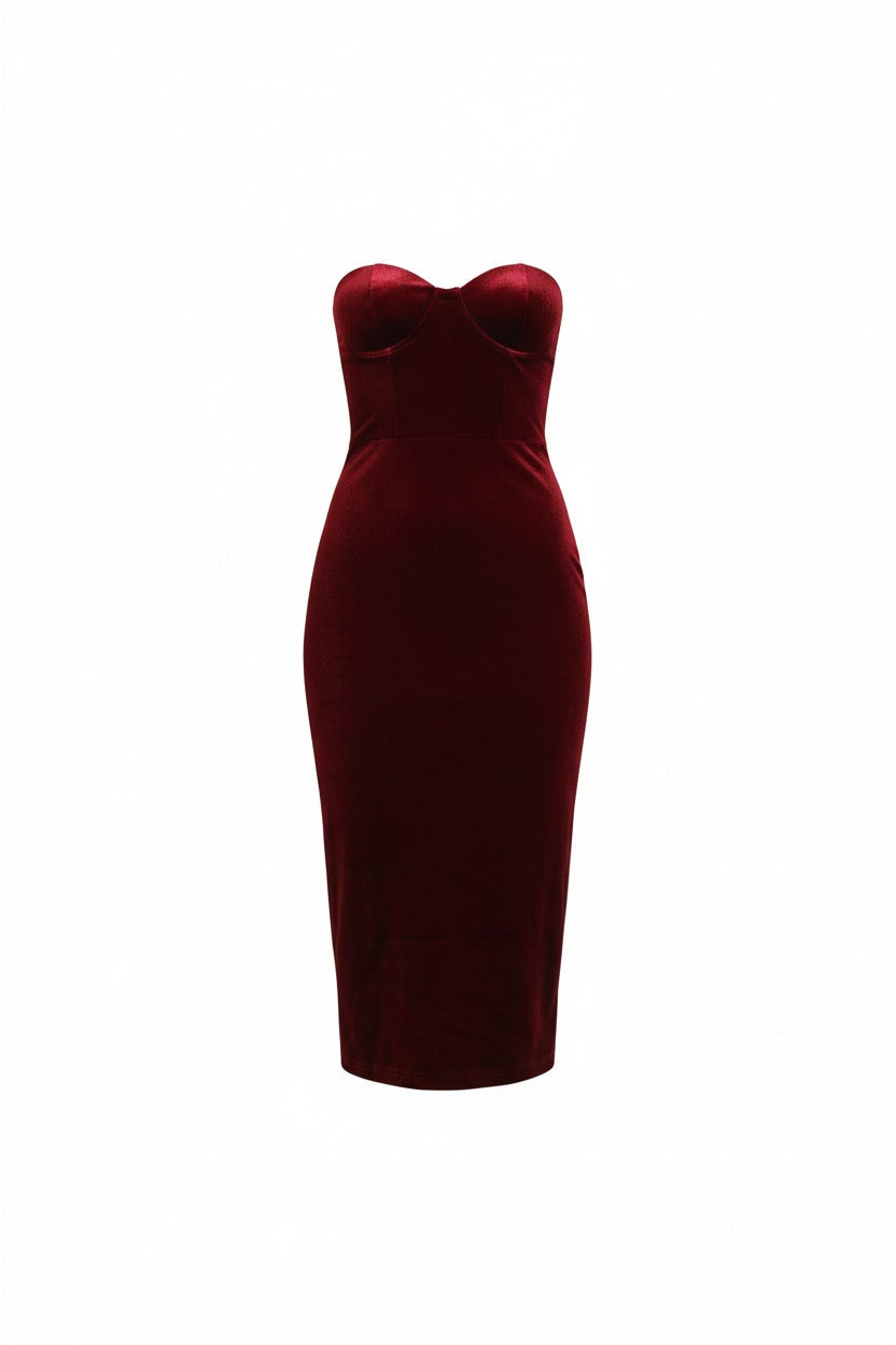 SZ Long Velvet Dress