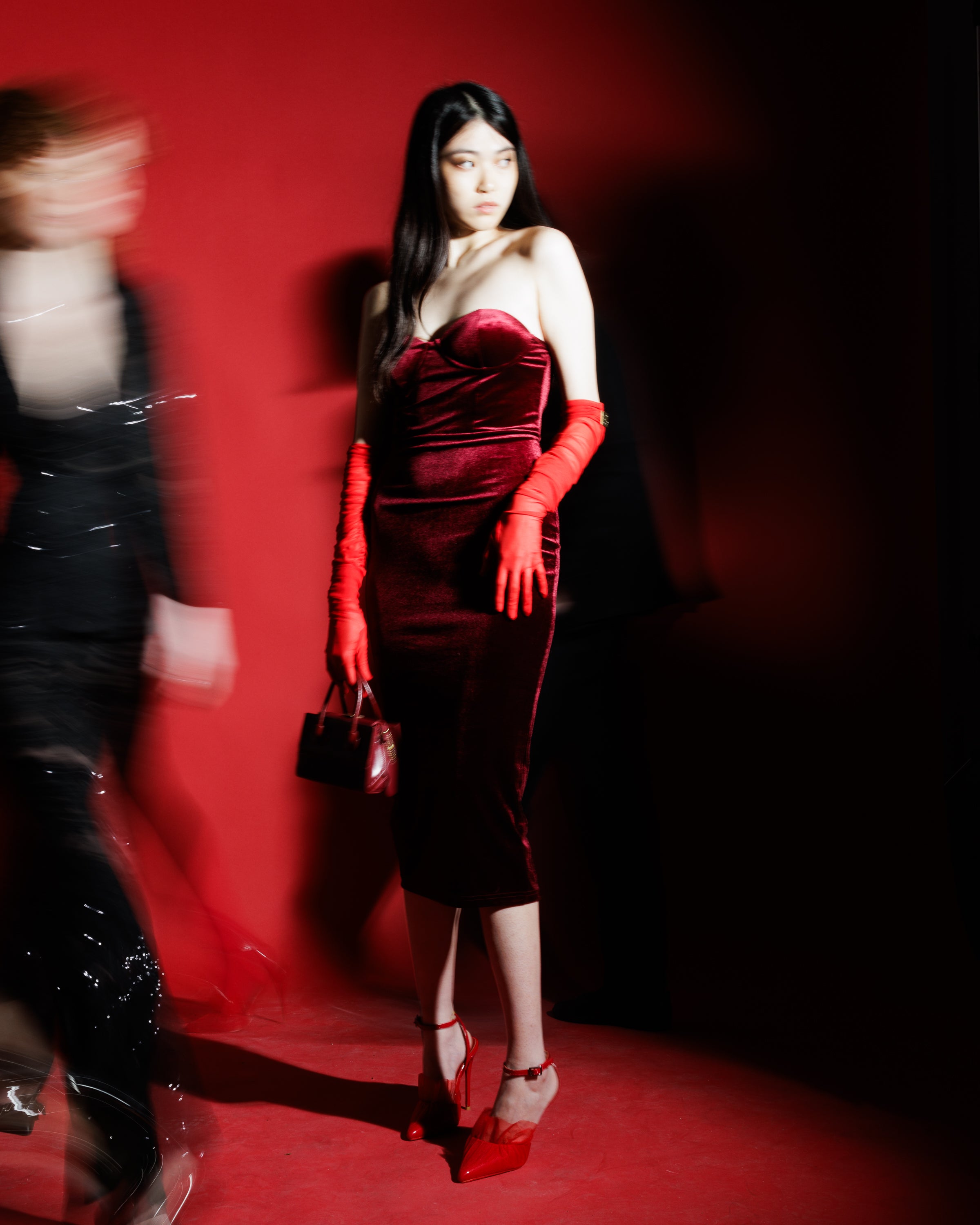 SZ Long Velvet Dress