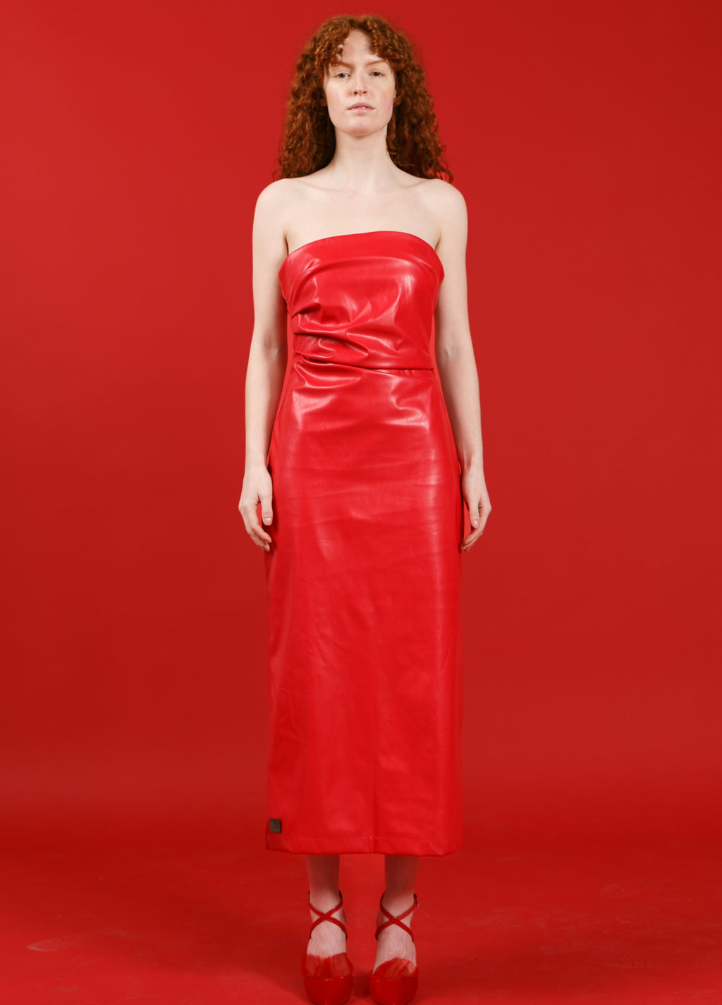 SZ Long Leather Dress