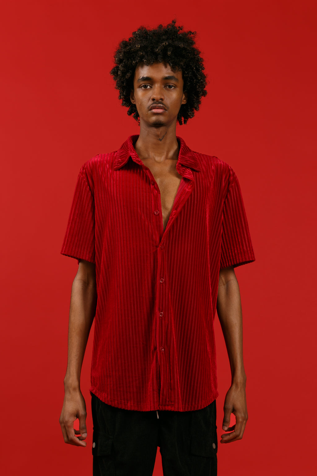 SZ Velvet Shorts sleeve Shirt