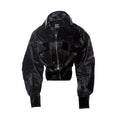 Women's Cropped Shiny Jacket