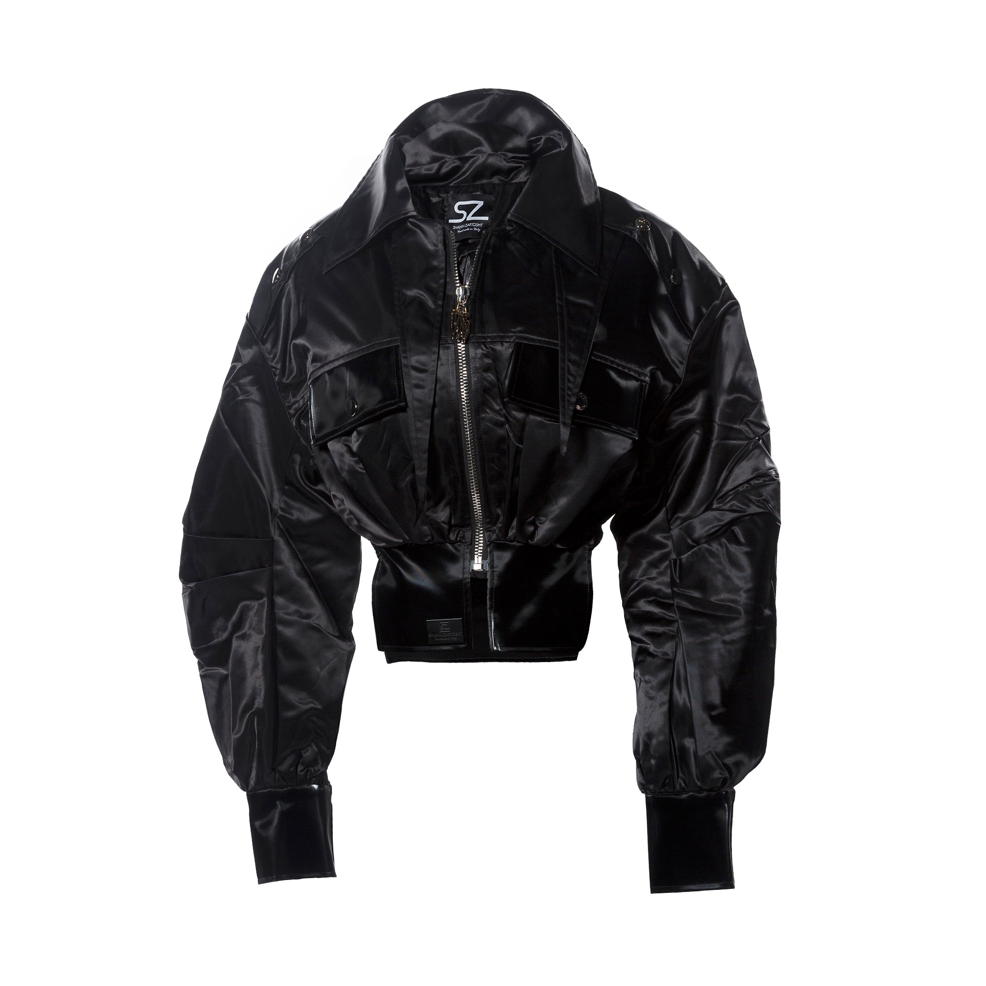 Women's Cropped Shiny Jacket