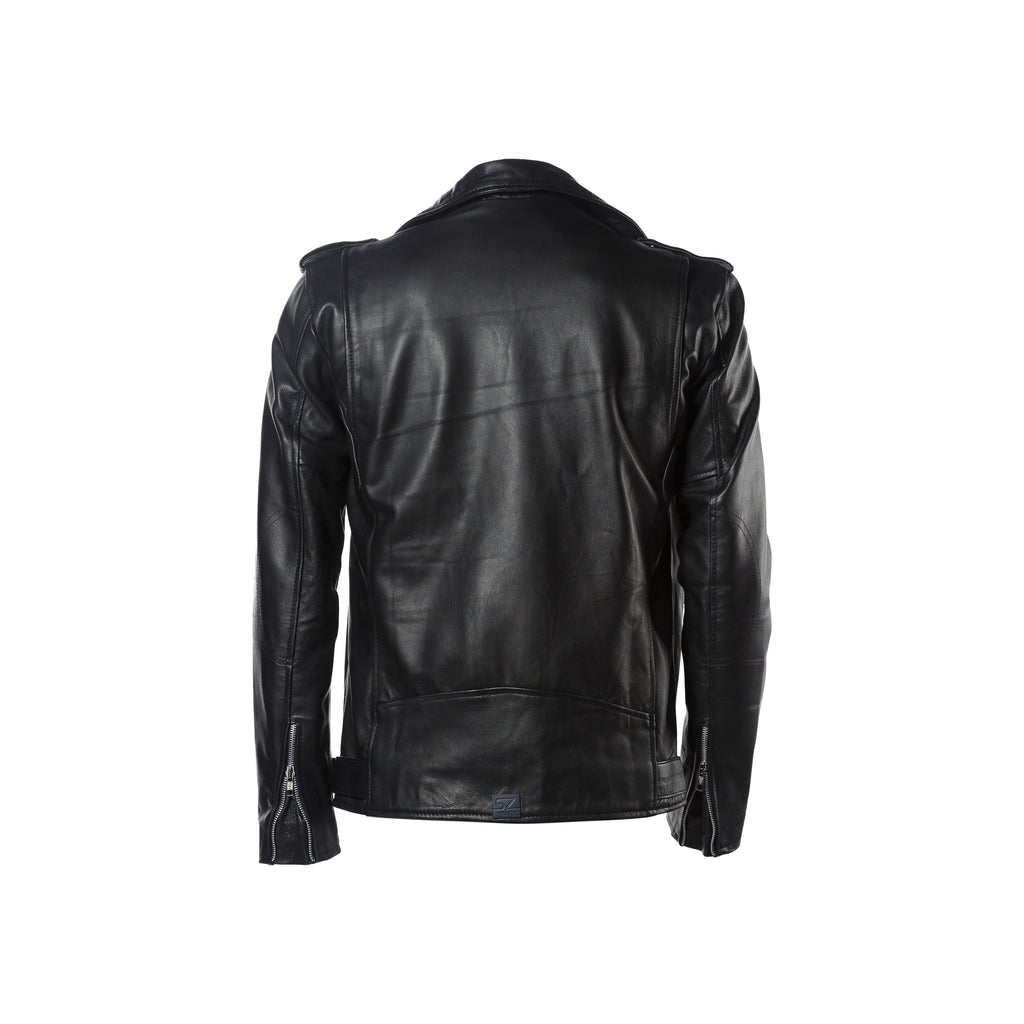 Men's Genuine Leather Racer Jacket