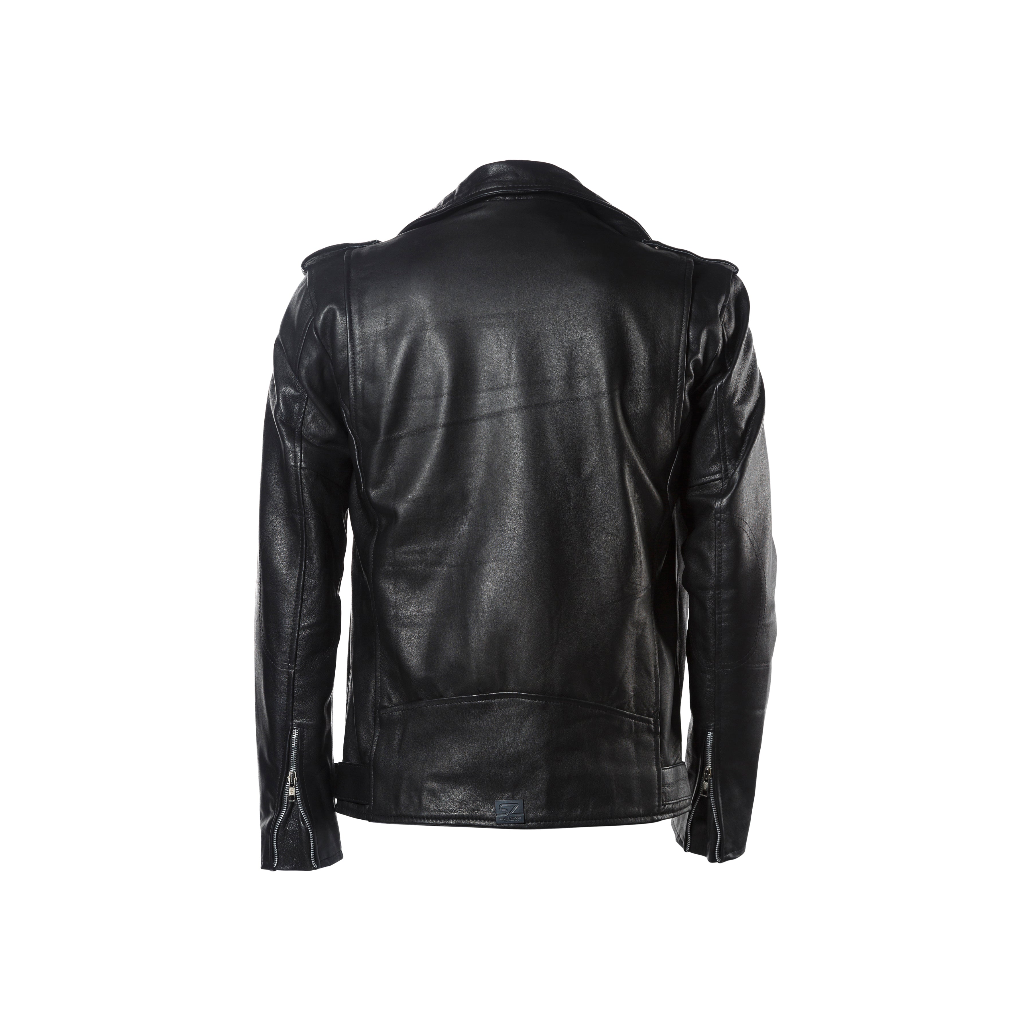 Men's Genuine Leather Racer Jacket
