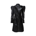 Women's Genuine Leather Long Jacket