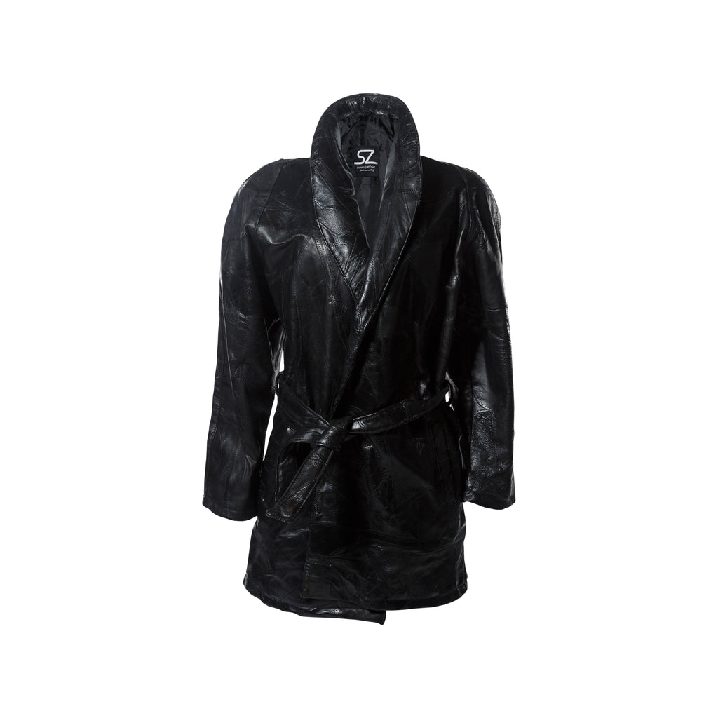Mosaic Genuine Leather Jacket