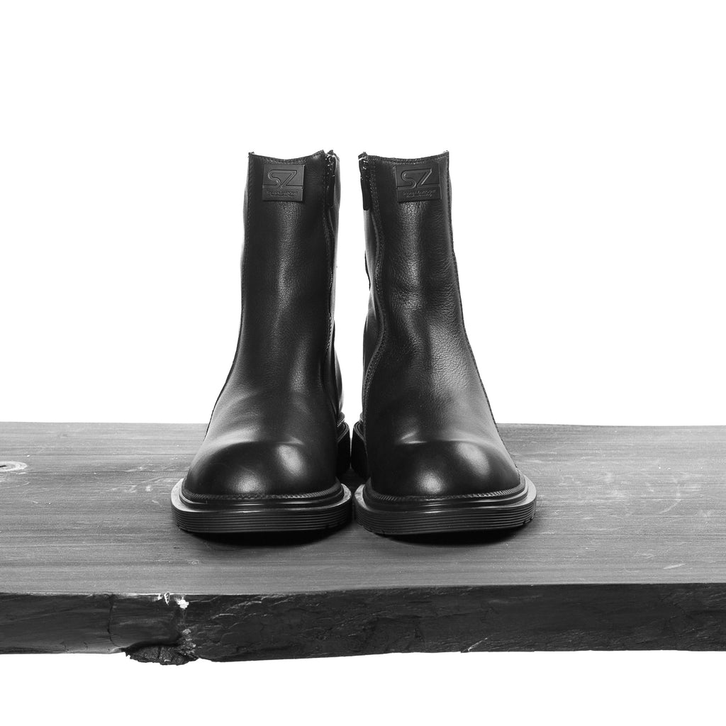 Men's Natural Leather Laceback Boots