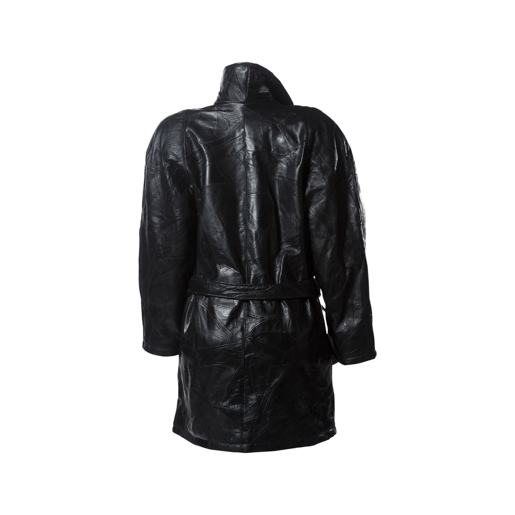 Mosaic Genuine Leather Jacket