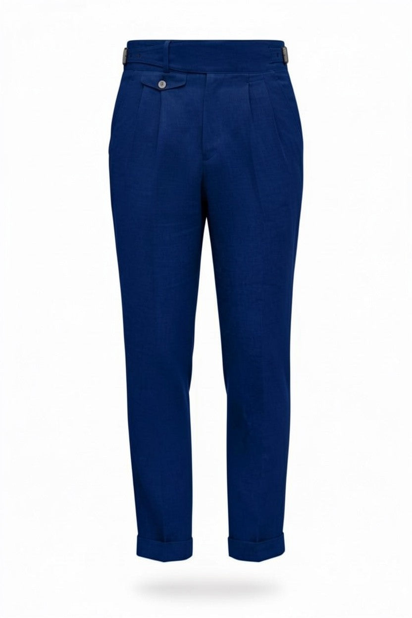 Blue pants on a white background