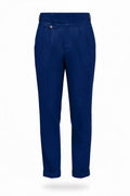Blue pants on a white background