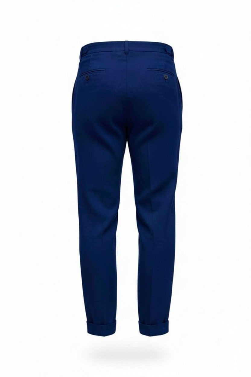 Blue pants on a white background