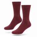 Zartosht Burgundy Cashmere Socks
